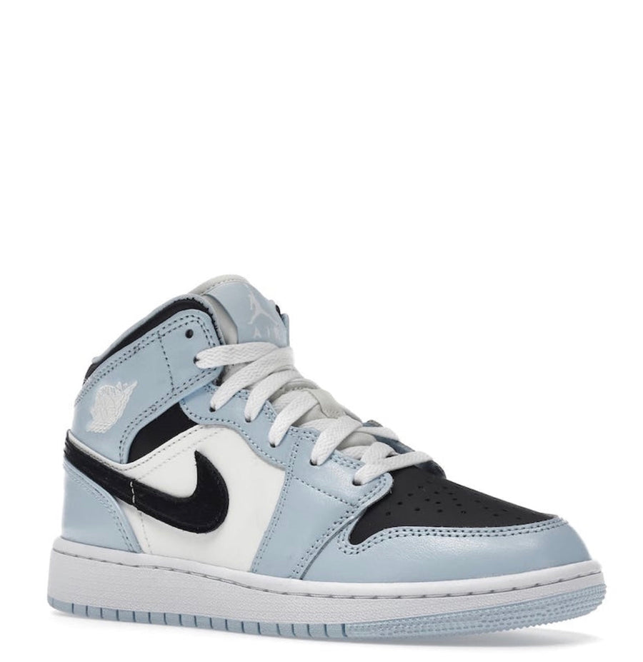 (48H LEVERING) Air Jordan 1 Mid 'Ice Blue Black'