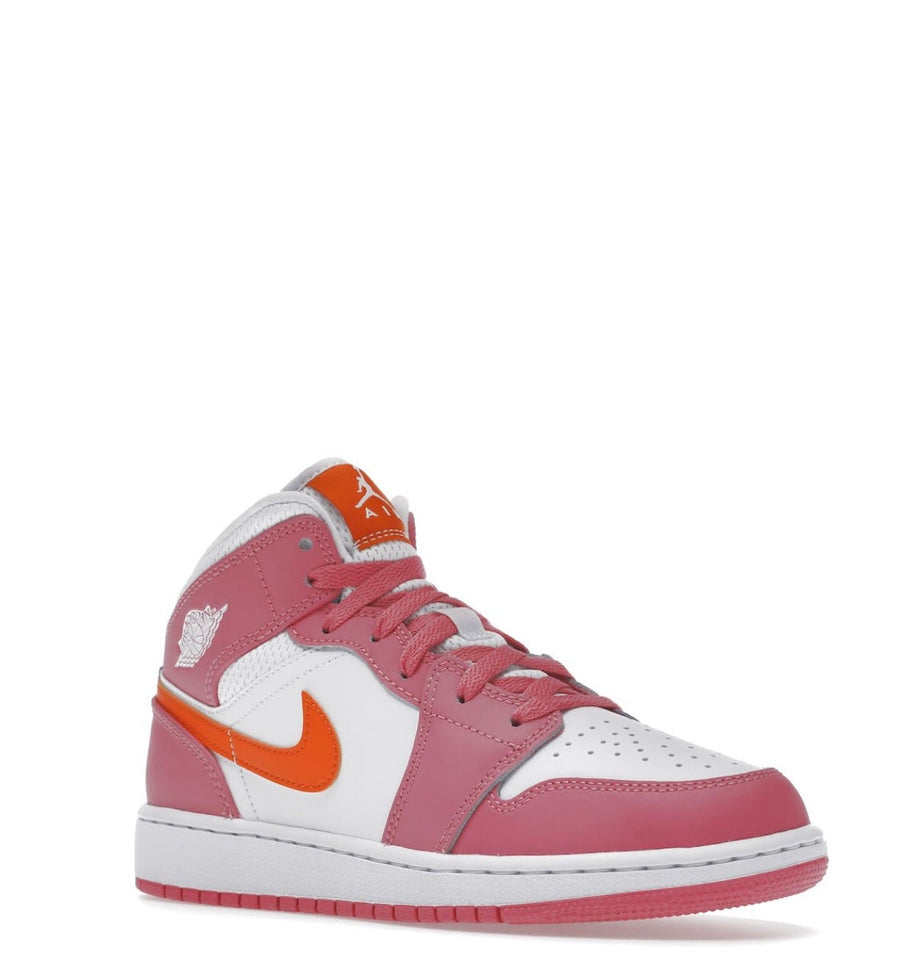 Air Jordan 1 Mid Pinksicle Safety Orange